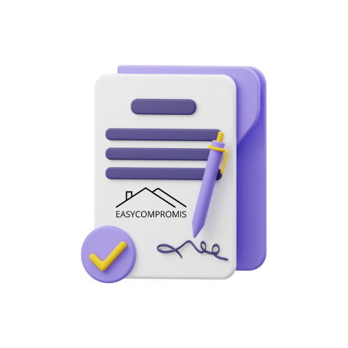 Service de rédaction personnalisé de compromis de vente immobilier - Formule Basic pour transactions entre particuliers, conforme à la législation et sécurisé.